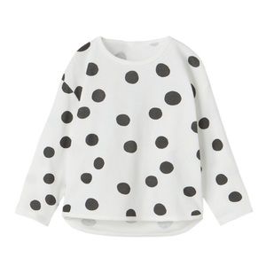 Zara Polka Dot Long Sleeve T-shirt